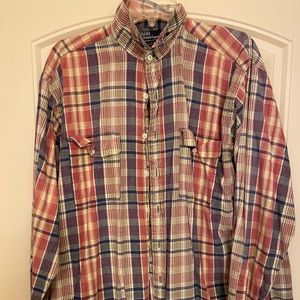 Men’s L polo Ralph Lauren long sleeve button up